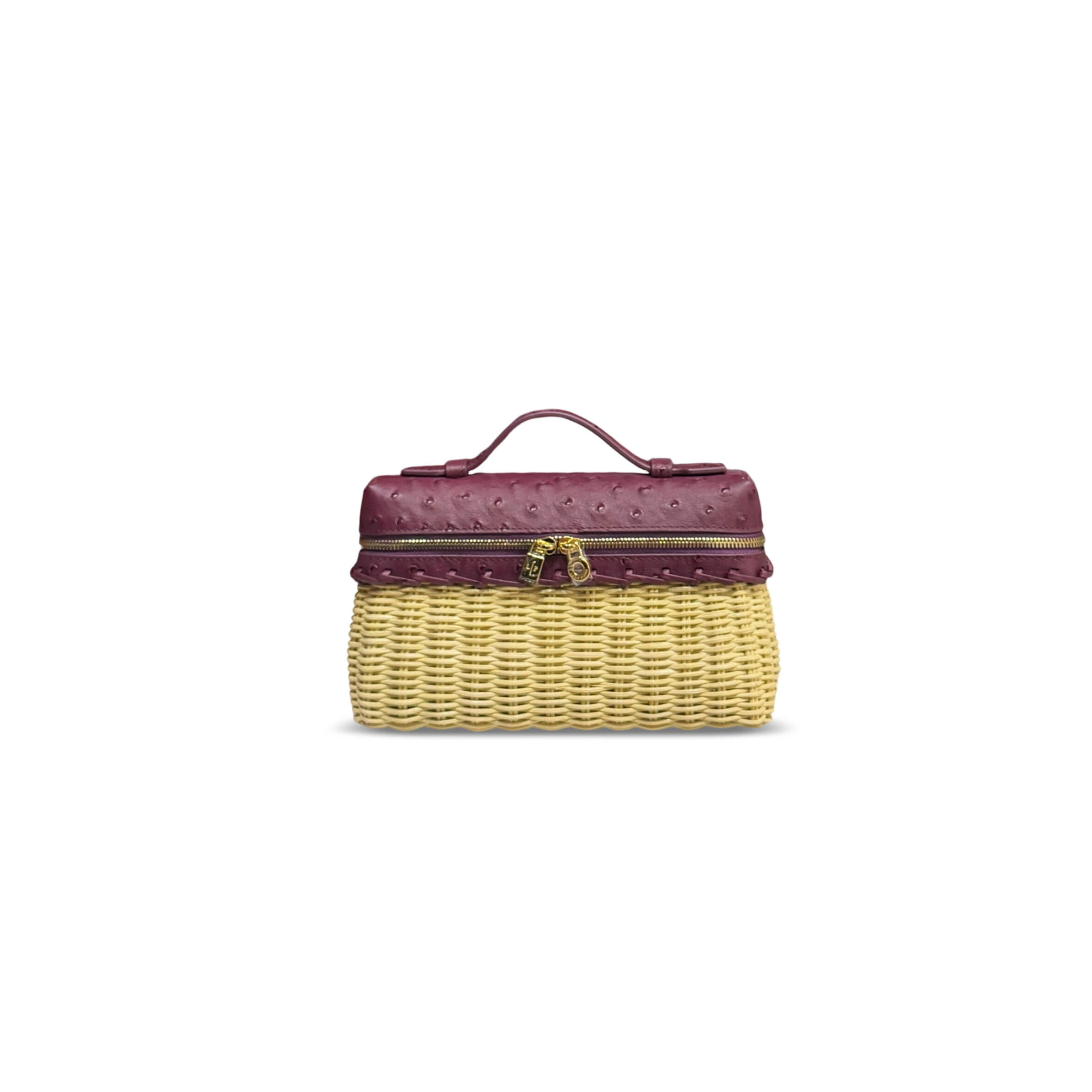 LORO PIANA EXTRA POCKET L19 EAST-WEST WICKER (19*12*7cm)